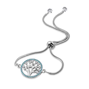 Stainless Steel Tree of Life Bracelet - Adjustable